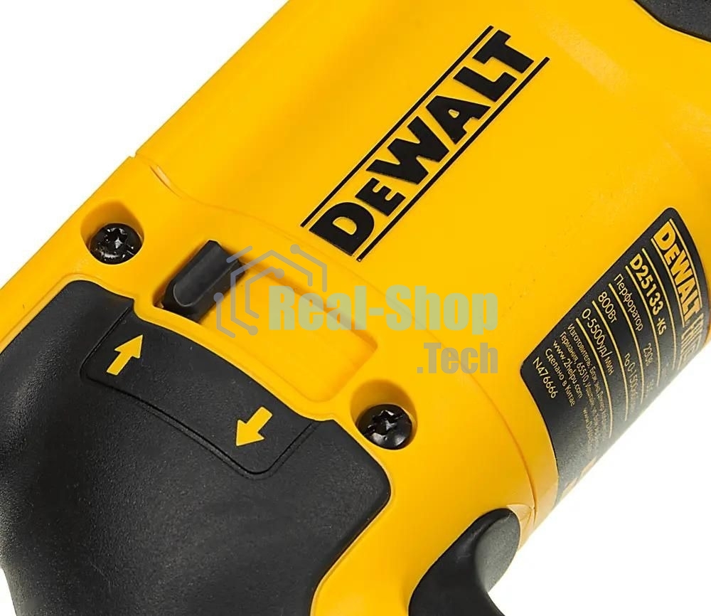 Перфоратор DeWalt D25133K-QS, SDS-plus, 800 Вт, 2,8 Дж, от сети