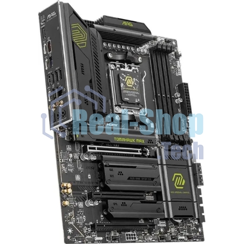 Материнская плата MSI MAG B850 TOMAHAWK MAX WIFI, AM5, AMD B850, 4xDDR5, 4xSATA, 4xM.2, 3xPCI-E x16, 1xHDMI, 1x5Gb LAN, 2xUSB-A 5Gbps, 4xUSB-A 2.0, 3xUSB-C 10Gbps, 7.1, Wi-Fi 7, Bluetooth 5.4, ATX