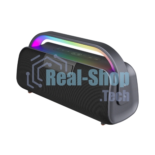 Колонка портативная Ural Молния Кварк черный/серый 240W 1.1 BT/3.5Jack/USB-C 10м 8000mAh (без.бат)