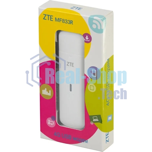 Модем ZTE MF833 2G/3G/4G USB Firewall +Router внешний белый