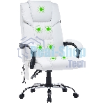 Кресло Cactus CS-CHR-OC02M-WT белый, экокожа