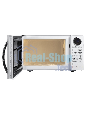 Микроволновая печь BBK 23MWG-930S/BW белый/черный, 23 л, 900 Вт, переключатели - сенсор