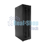 Шкаф серверный напольный ЦМО ШТК-Э, IP20, 48U, 2254х800х1000 мм (ВхШхГ), дверь: перфорация, боковая панель: сплошная, разборный, черный