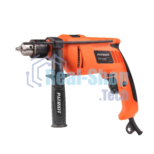 Дрель электрическая ударная PATRIOT FD 770H, 770Вт, 2800об/мин, 44800уд/мин, макс. диаметр сверления 13мм