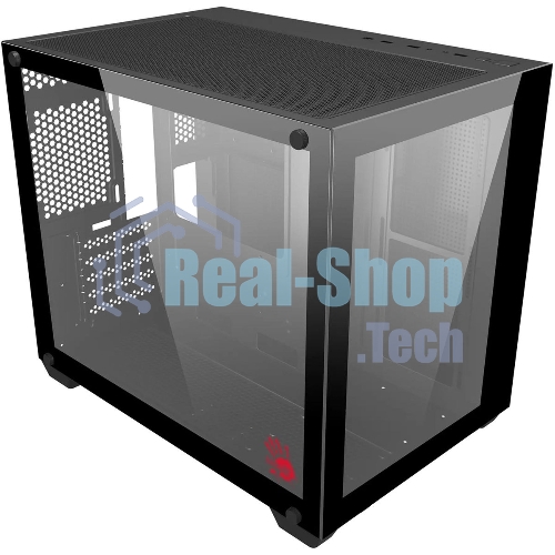 Компьютерный корпус Bloody BD-CC108 черный без БП mATX 9x120мм 2xUSB 3.0 audio bott PSU