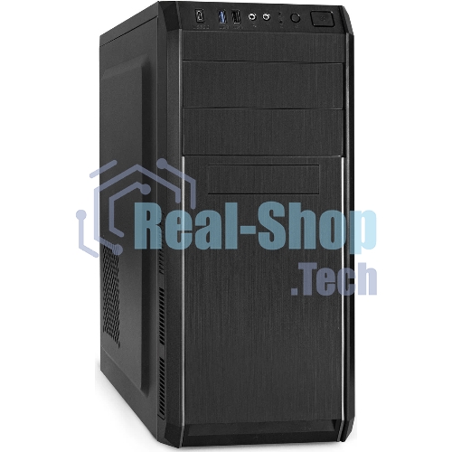 Компьютерный корпус Miditower ExeGate XP-334UC-UNS400 (ATX, БП UNS400 с вент. 12см, 1хUSB/1хUSB 3.0/1хTypeC, аудио, черный)
