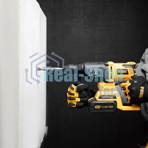 Бур по бетону Denzel двойная спираль, Cobalt W-tip, 16x160 мм, SDS PLUS