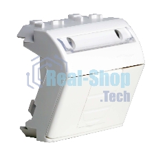 Розетка компьютерная DKC Brava 76655B R J 45 кат. 5e, белая, 2 мод