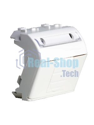 Розетка компьютерная DKC Brava 76655B R J 45 кат. 5e, белая, 2 мод