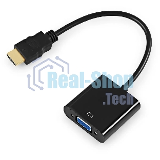 Переходник KingPrice KP-HDMI(m)-VGA(f) HDMI (m) VGA (f) 0.1м черный