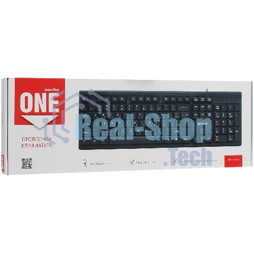 Клавиатура проводная Smartbuy ONE 114 USB черная (SBK-114U-K)