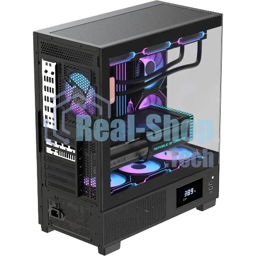 Компьютерный корпус AeroCool/Formula Crystal E1 Floe черный без БП ATX 5x120мм 3x140мм 2xUSB 3.0 1xUSB3.1 audio bott PSU