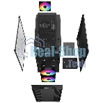 Компьютерный корпус DeepCool CC360 ARGb (R-CC360-BKAPM3-G-1) (mATX, без БП, 2xUSB, с окном)