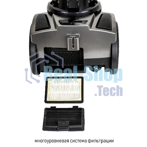 Пылесос JVC JH-VC311 серый/черный, 320/1800 Вт, уборка сухая, пылесборник контейнер, 2 л