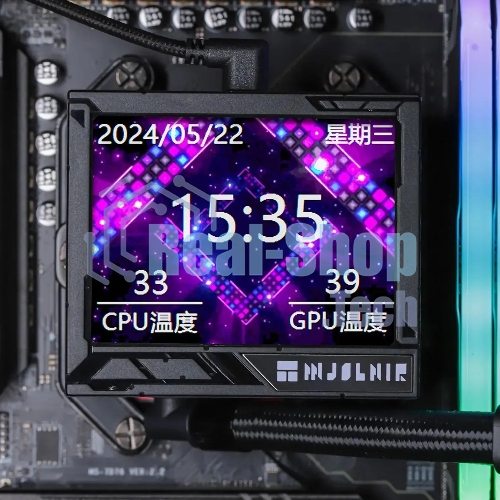 Система жидкостного охлаждения Thermalright Mjolnir Vision 360 ARGB Soc-AM5/AM4/1151/1200/2066/2011/1700 черный 4-pin 27dB Al LCD Ret (M-VISION-360-BL-ARGB)