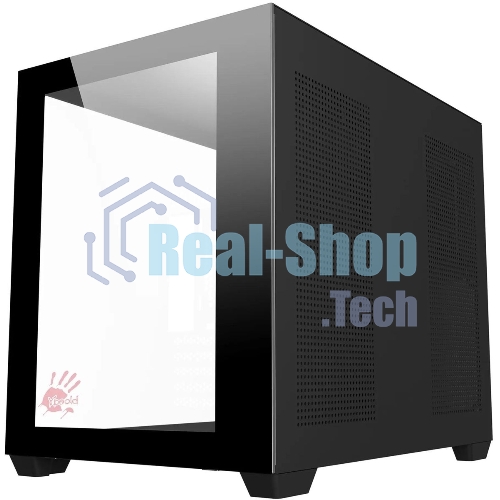 Компьютерный корпус Bloody BD-CC108 черный без БП mATX 9x120мм 2xUSB 3.0 audio bott PSU