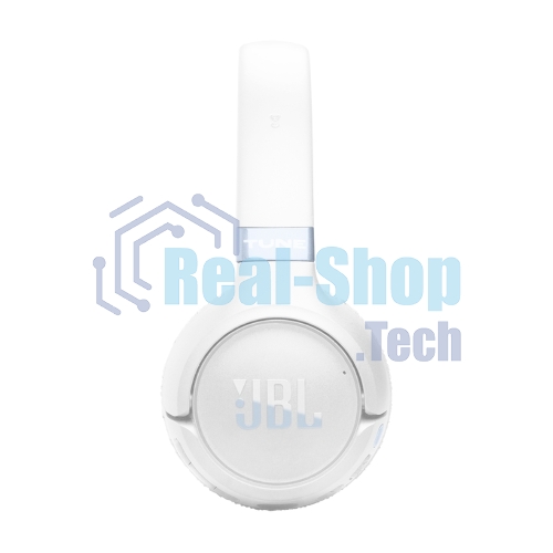 Беспроводные/проводные наушники JBL Tune 680NC белый, накладные, Bluetooth + проводной, адаптивное шумоподавление