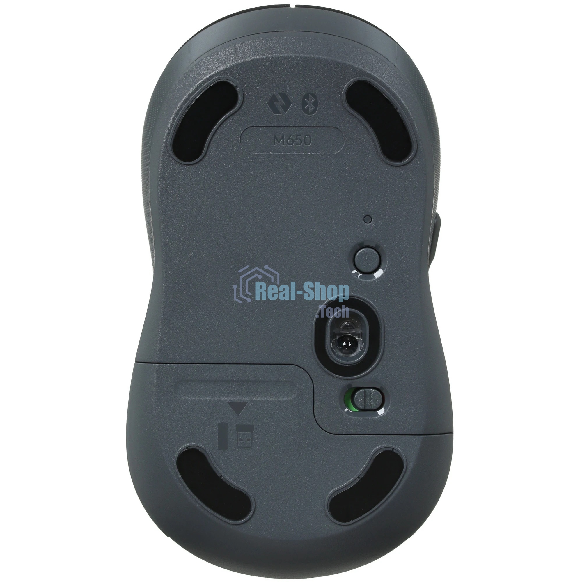Мышь беспроводная Logitech Signature M650 графитовый, 4000 dpi, радиоканал, Bluetooth, USB, кнопки - 5