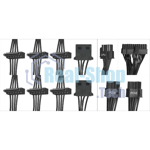 Блок питания Digma DPSU-550W-WH RTL, 550Вт, 120мм, черный