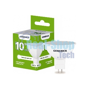 Лампа светодиодная GENERICA LL-MR16-10-230-40-GU5-G MR16 10 Вт софит 4000К GU5.3 230В