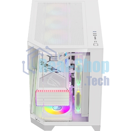 Компьютерный корпус AeroCool / Formula Crystal Z6M Floe белый без БП mATX 4x120мм 2xUSB 3.0 audio bott PSU