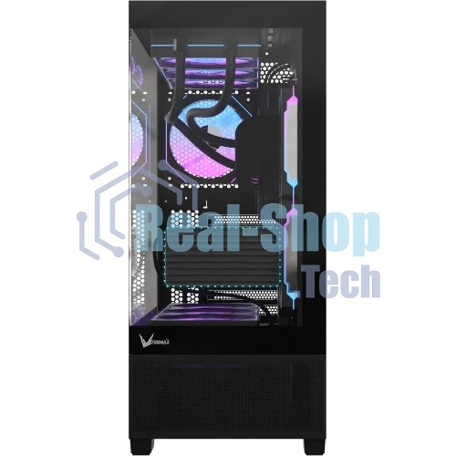 Компьютерный корпус AeroCool/Formula Crystal E1 Floe черный без БП ATX 5x120мм 3x140мм 2xUSB 3.0 1xUSB3.1 audio bott PSU