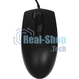 Мышь проводная A4Tech OP-730D черный, 1200 dpi, USB, кнопки - 4