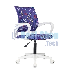 Кресло Domfy DK X-ROOM WH фиолетовый Sticks 08 крестов. пластик пластик белый