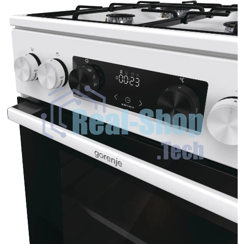 Плита комбинированная Gorenje GK5C60WJ белый, конфорок 4 газовых, духовка 62 л, 50 см x 85 см x 59.4 см