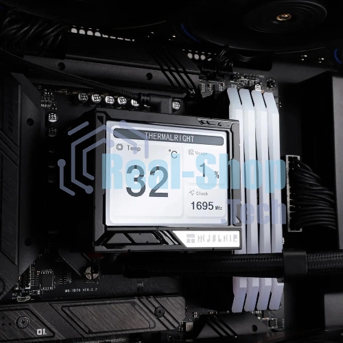 Система жидкостного охлаждения Thermalright Mjolnir Vision 360 ARGB Soc-AM5/AM4/1151/1200/2066/2011/1700 черный 4-pin 27dB Al LCD Ret (M-VISION-360-BL-ARGB)