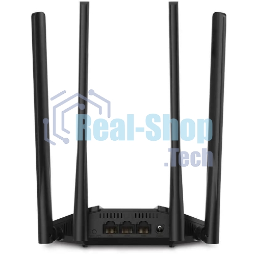 Wi-Fi роутер MERCUSYS MR30G, Wi-Fi 5, AC1200, 2.4/5ГГц, 2 LAN, черный