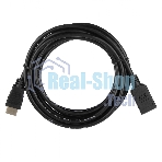 Кабель ACD-DHHF1-30B HDMI 1.4, Golden Plated,19m/19f, HDMI extension, черный, 3м