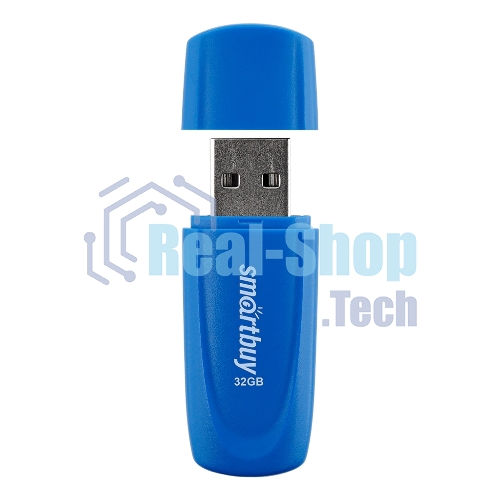 Флешка USB Smartbuy Scout Blue (SB032Gb2SCB), 32Gb, USB 2.0, R/W 13/8, синий