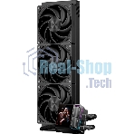 Система охлаждения Water Cooling System PCCooler DS360 Display BK (310W, 360мм, LED, Black, ARGb Pump/Fans: 3x120мм, 90.56CFM, 39.8dBA, 2500RPM/Pump height 65мм, 15dBA, 2600RPM, Rad thickness 27мм/S: 1851, 1700, 1200, 115X, AM5, AM4)