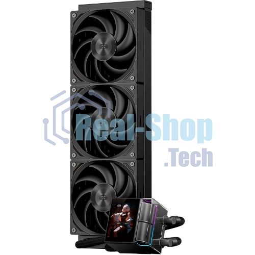 Система охлаждения Water Cooling System PCCooler DS360 Display BK (310W, 360мм, LED, Black, ARGb Pump/Fans: 3x120мм, 90.56CFM, 39.8dBA, 2500RPM/Pump height 65мм, 15dBA, 2600RPM, Rad thickness 27мм/S: 1851, 1700, 1200, 115X, AM5, AM4)