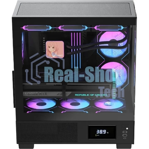 Компьютерный корпус AeroCool/Formula Crystal E1 Floe черный без БП ATX 5x120мм 3x140мм 2xUSB 3.0 1xUSB3.1 audio bott PSU