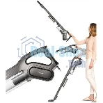 Пылесос вертикальный DEERMA Combo DX700S серый/черный, питание от сети, 210 Вт, уборка сухая, пылесборник 0.8 л