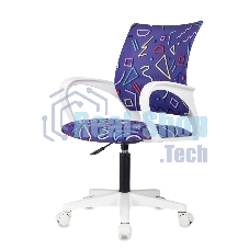 Кресло Domfy DK X-ROOM WH фиолетовый Sticks 08 крестов. пластик пластик белый