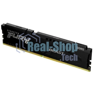 Оперативная память Kingston Fury Beast, DDR5, 16Gb (1x16Gb), 6000MHz, CL36, DIMM, с радиатором, черный
