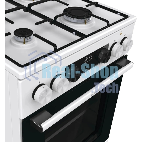 Плита комбинированная Gorenje GK5C60WJ белый, конфорок 4 газовых, духовка 62 л, 50 см x 85 см x 59.4 см