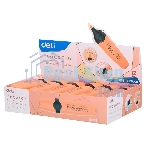 Текстовыделитель Deli EU356-OR Macaron, скошенный пишущий наконечник, 1-5мм, персиковый