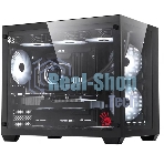 Компьютерный корпус Bloody BD-CC108 черный без БП mATX 9x120мм 2xUSB 3.0 audio bott PSU