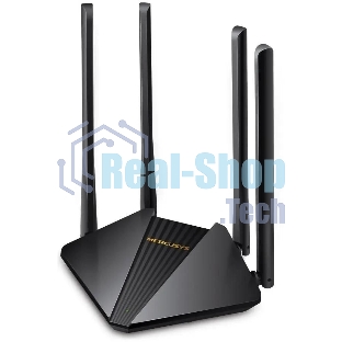 Wi-Fi роутер MERCUSYS MR30G, Wi-Fi 5, AC1200, 2.4/5ГГц, 2 LAN, черный