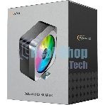 Кулер для процессора Ocypus Delta A40 EX BK ARGB, 120мм ARGB FAN, 4 HEAT PIPES, 4-PIN PWM, 500-1800 RPM, 29DBA, HYDRO BEARING, LGA115X/1200/1700/18XX, AM4/AM5