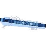 Клавиатура Redragon Eva Pro гибридная, USB Type-A, Bluetooth, радиоканал, белый/синий