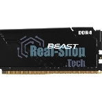 Оперативная память Kingston Fury Beast, DDR4, 64GB (4x16GB), 3600MHz, CL18, DIMM, радиатор, черный