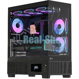 Компьютерный корпус AeroCool/Formula Crystal E1 Floe черный без БП ATX 5x120мм 3x140мм 2xUSB 3.0 1xUSB3.1 audio bott PSU
