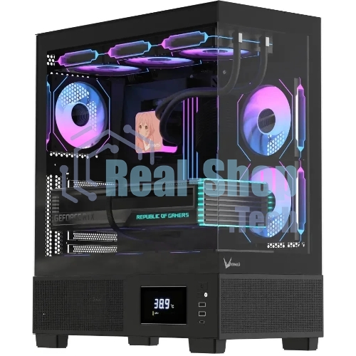 Компьютерный корпус AeroCool/Formula Crystal E1 Floe черный без БП ATX 5x120мм 3x140мм 2xUSB 3.0 1xUSB3.1 audio bott PSU