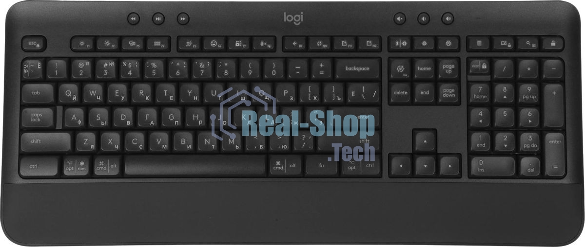 Комплект клавиатура+мышь Logitech Signature MK650 беспроводной, USB + Bluetooth, 4000 DPI, серый/чёрный