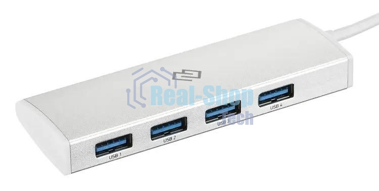 USB-концентратор Digma HUB-4U3.0-UC-S, USB-C, USB 3.0 4 порта, USB